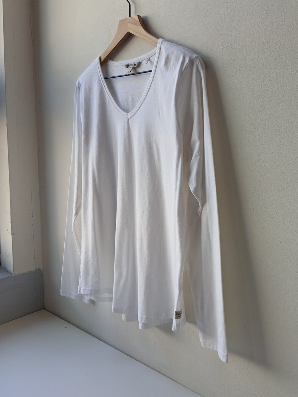 Toad & Co Marley Long Sleeve Top White Women's Large - Picture 2 of 6
